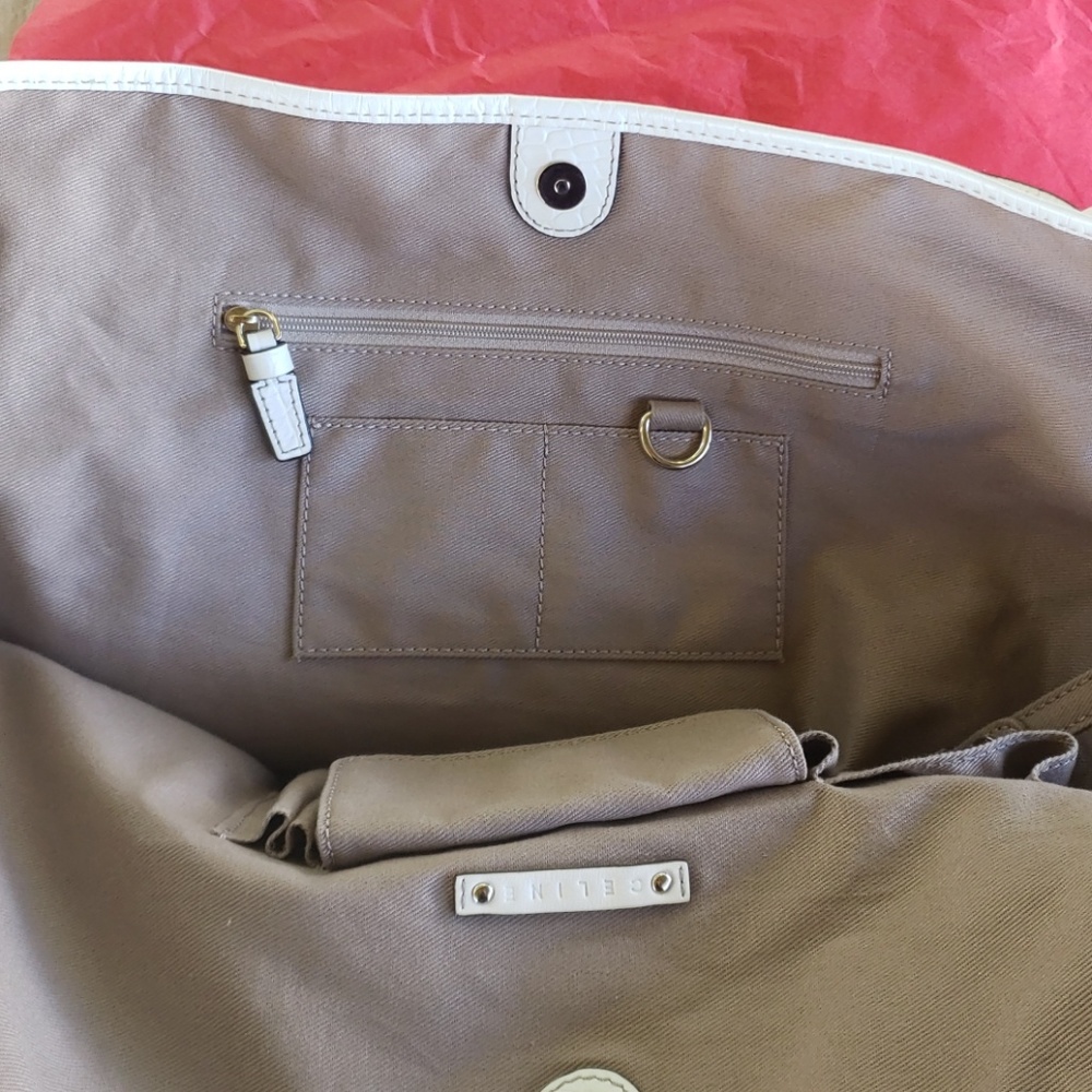 Celine macadam jacquard tote brown blend hobo bag - Picture 9 of 12